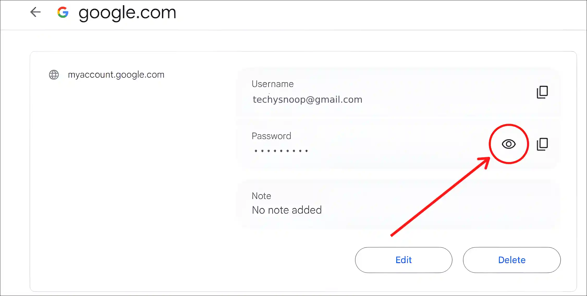 Check Gmail password without changing it on PC