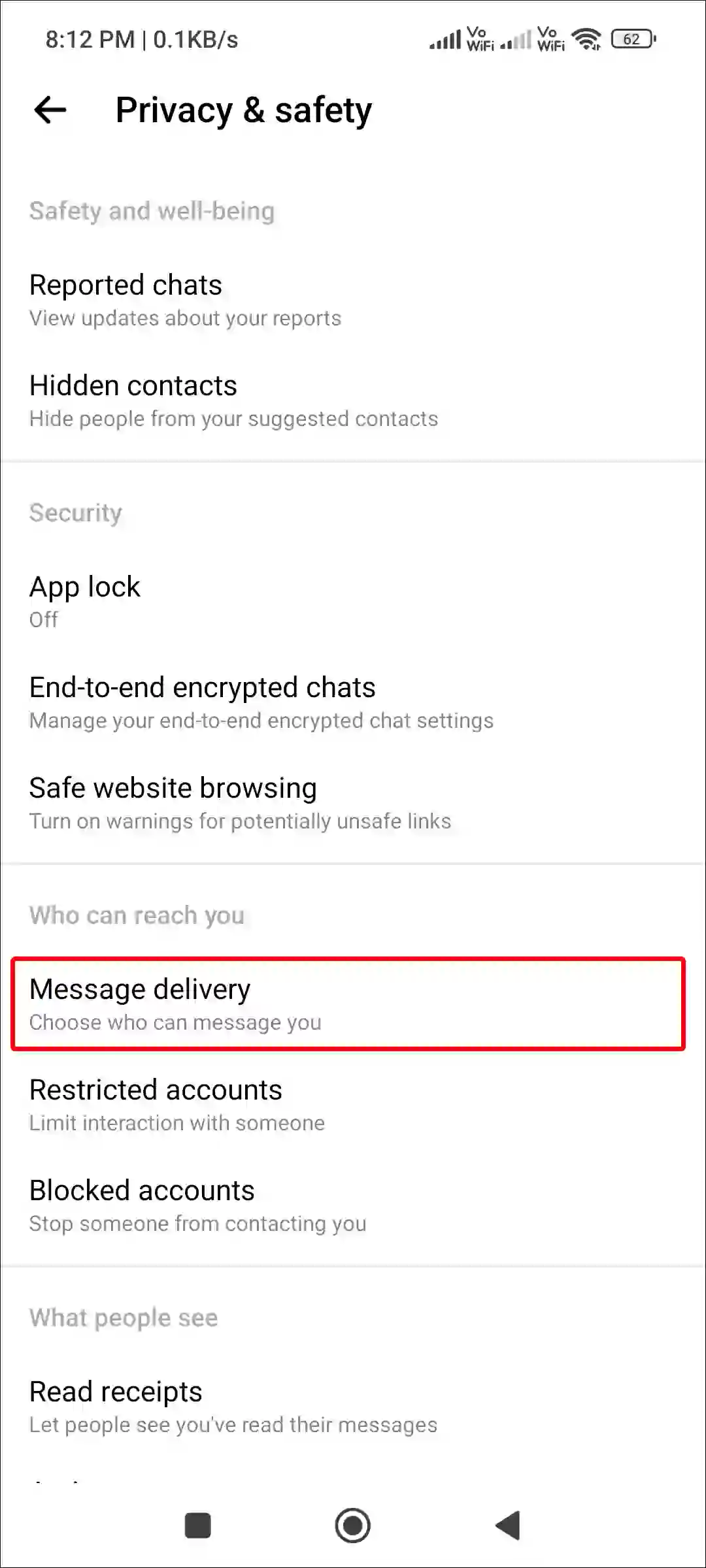 facebook messenger message delivery