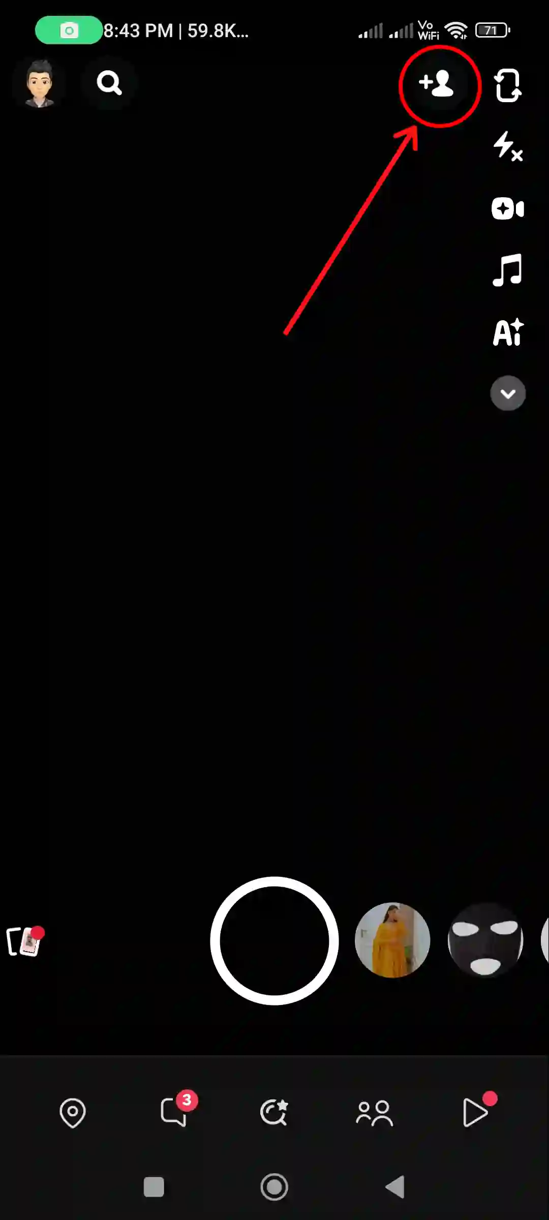 snapchat add icon