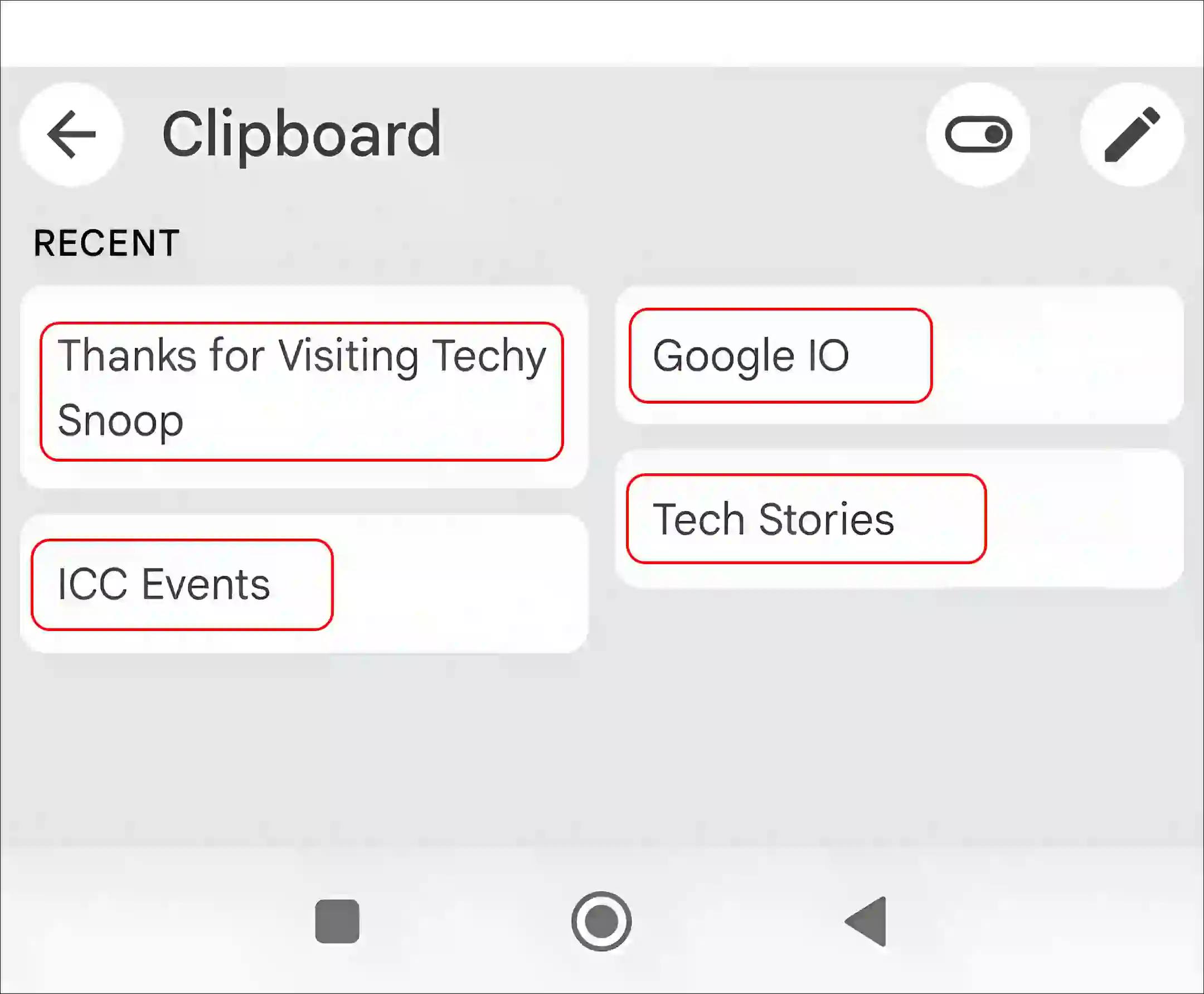 android gboard clipboard history