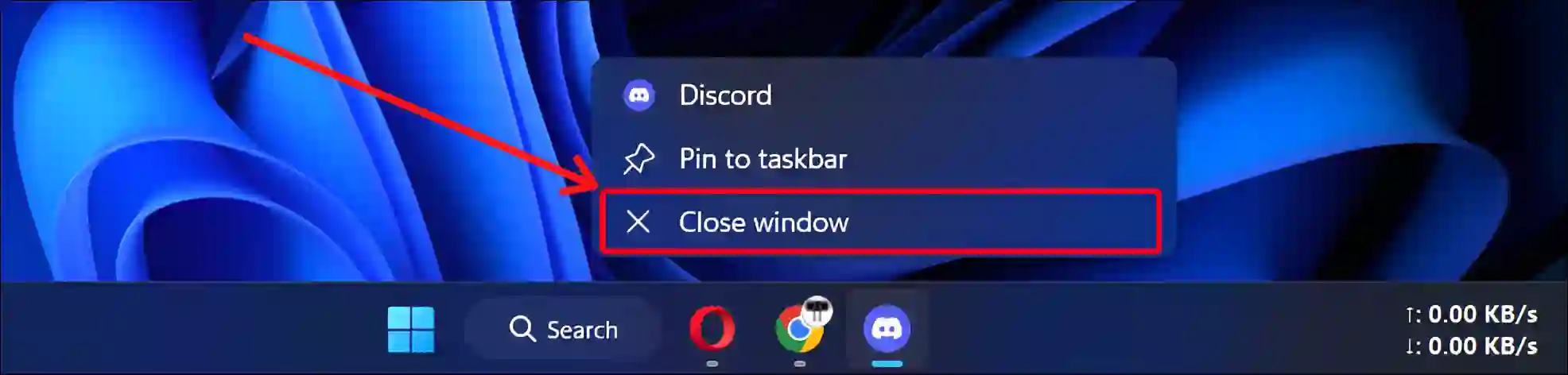 close and restart discord application