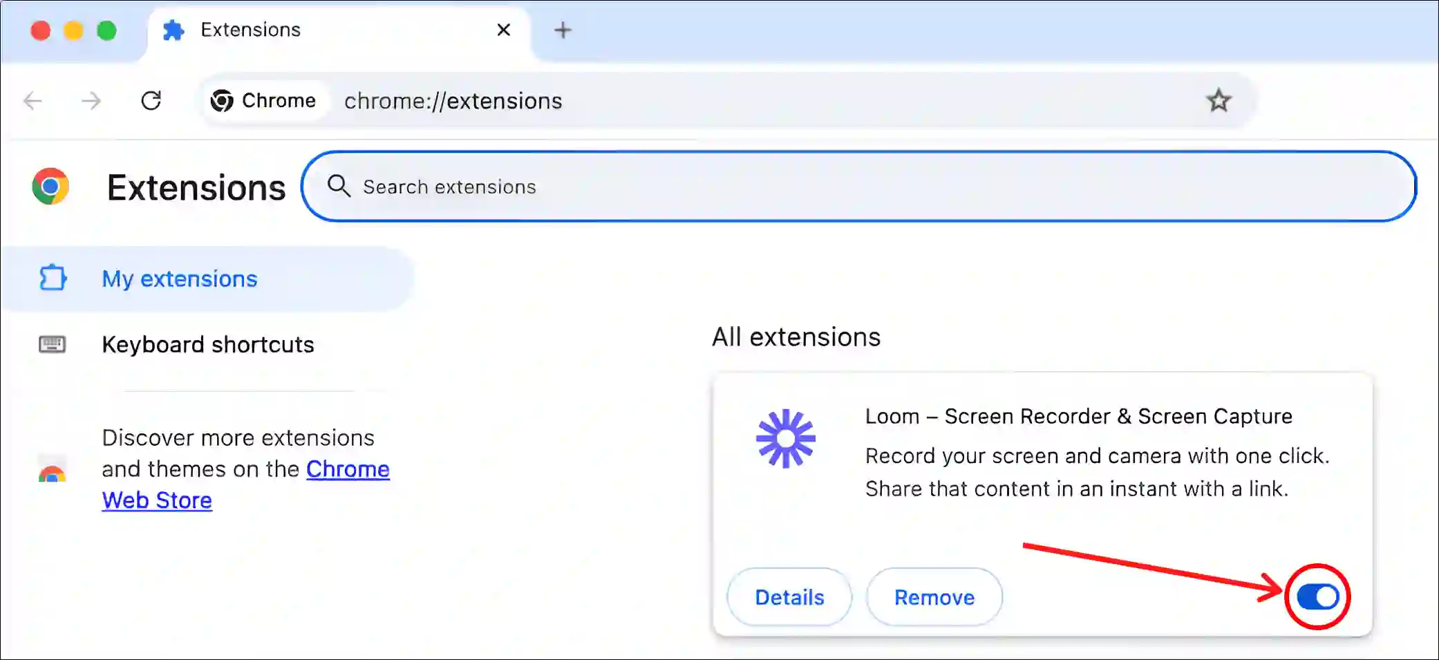 disable chrome extensions mac