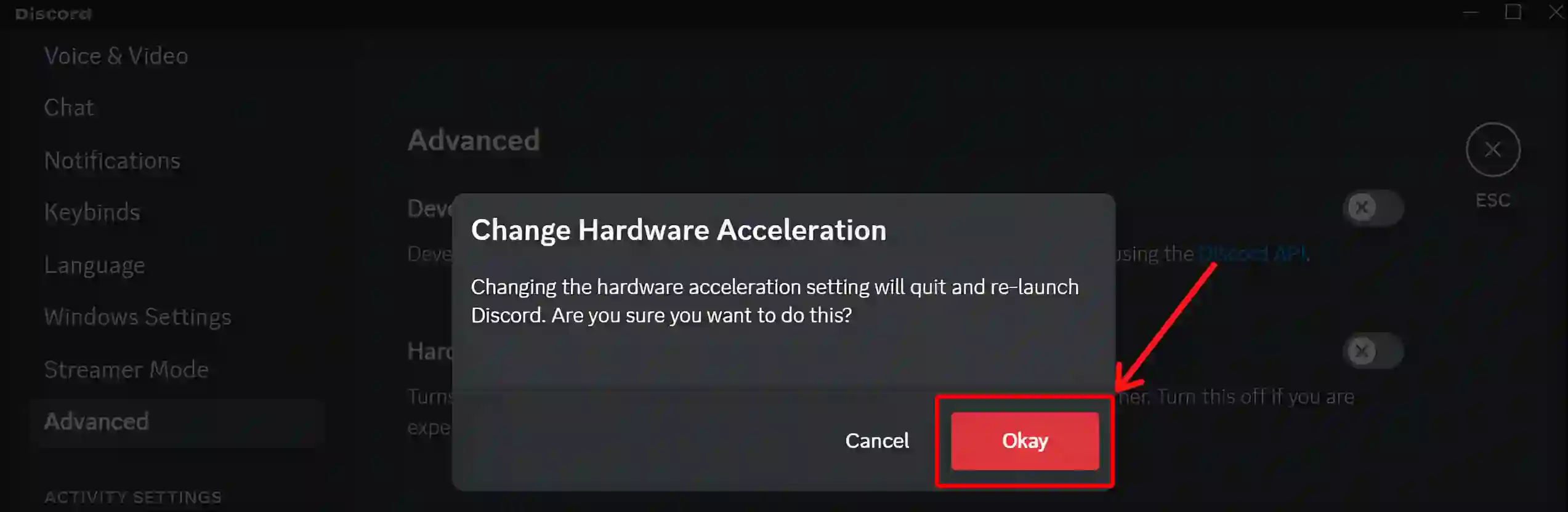 discord hardware acceleration turn on