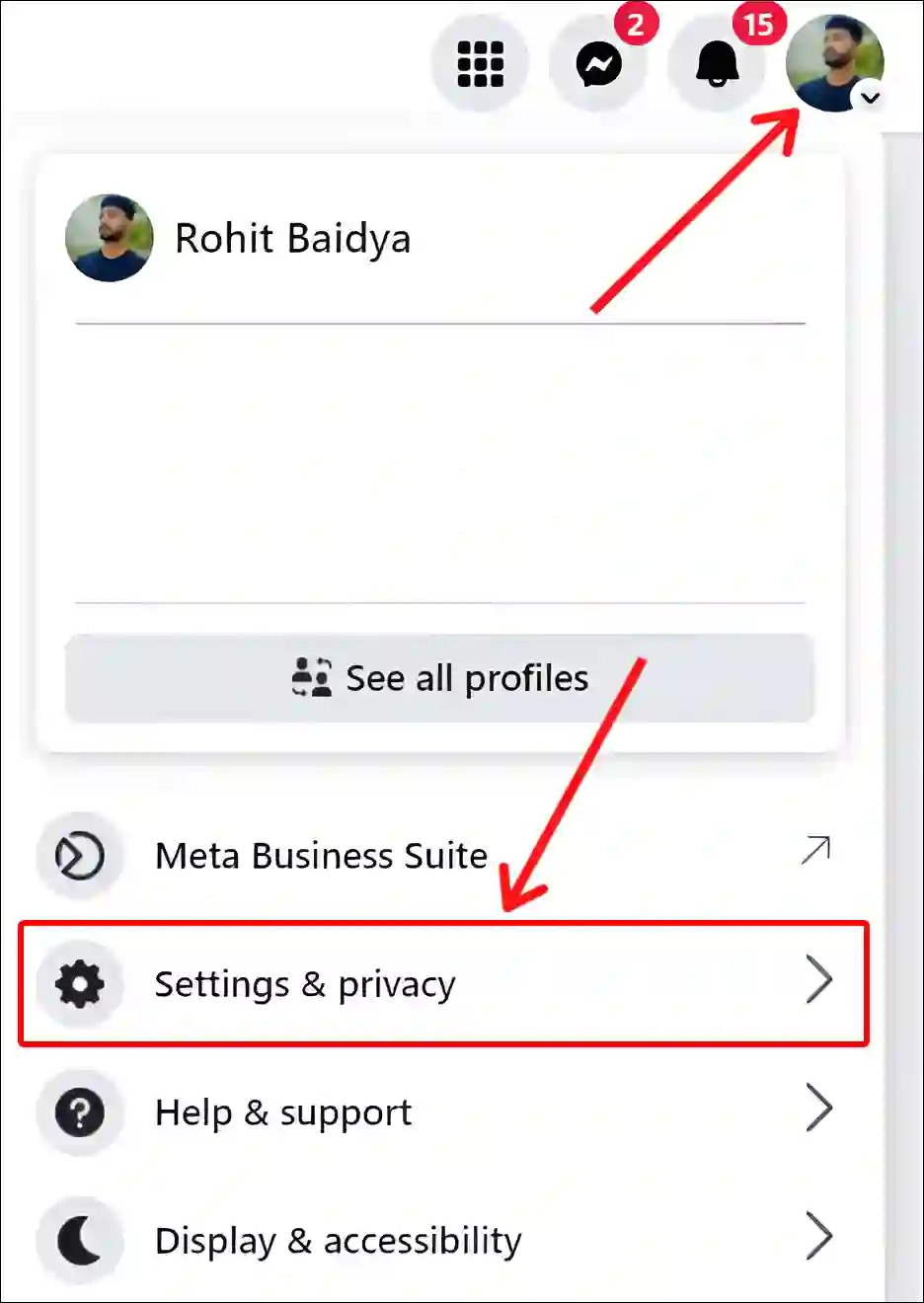 facebook website settings and privacy