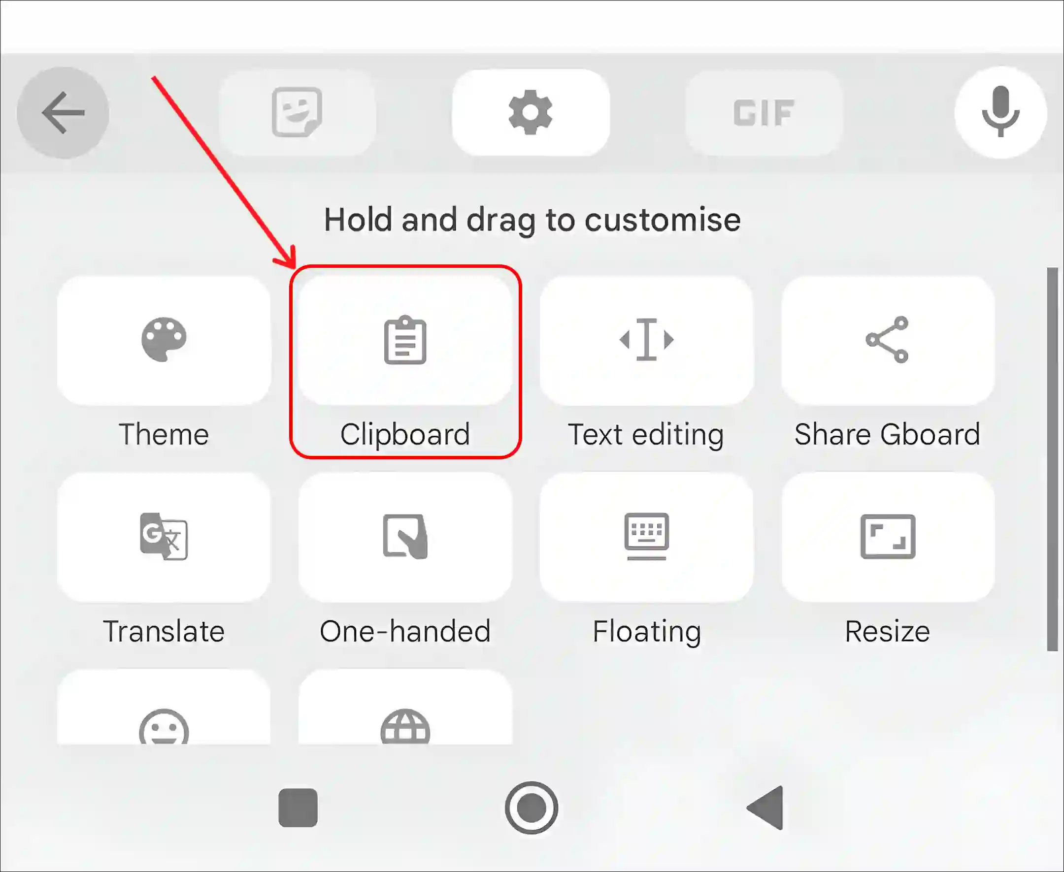 gboard clipboard settings