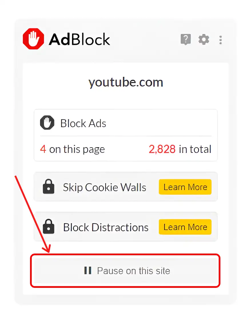 pause youtube ad blocker