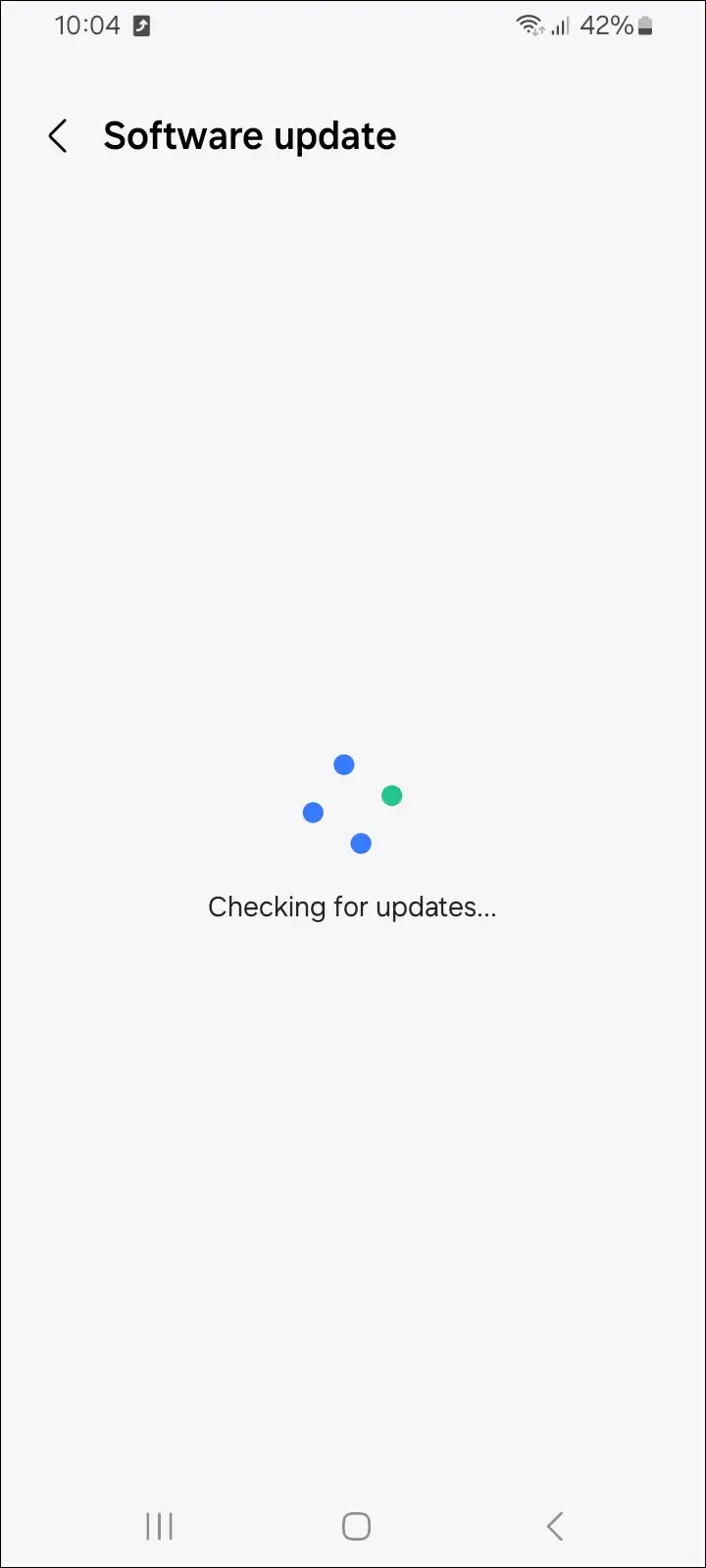 samsung checking software updates