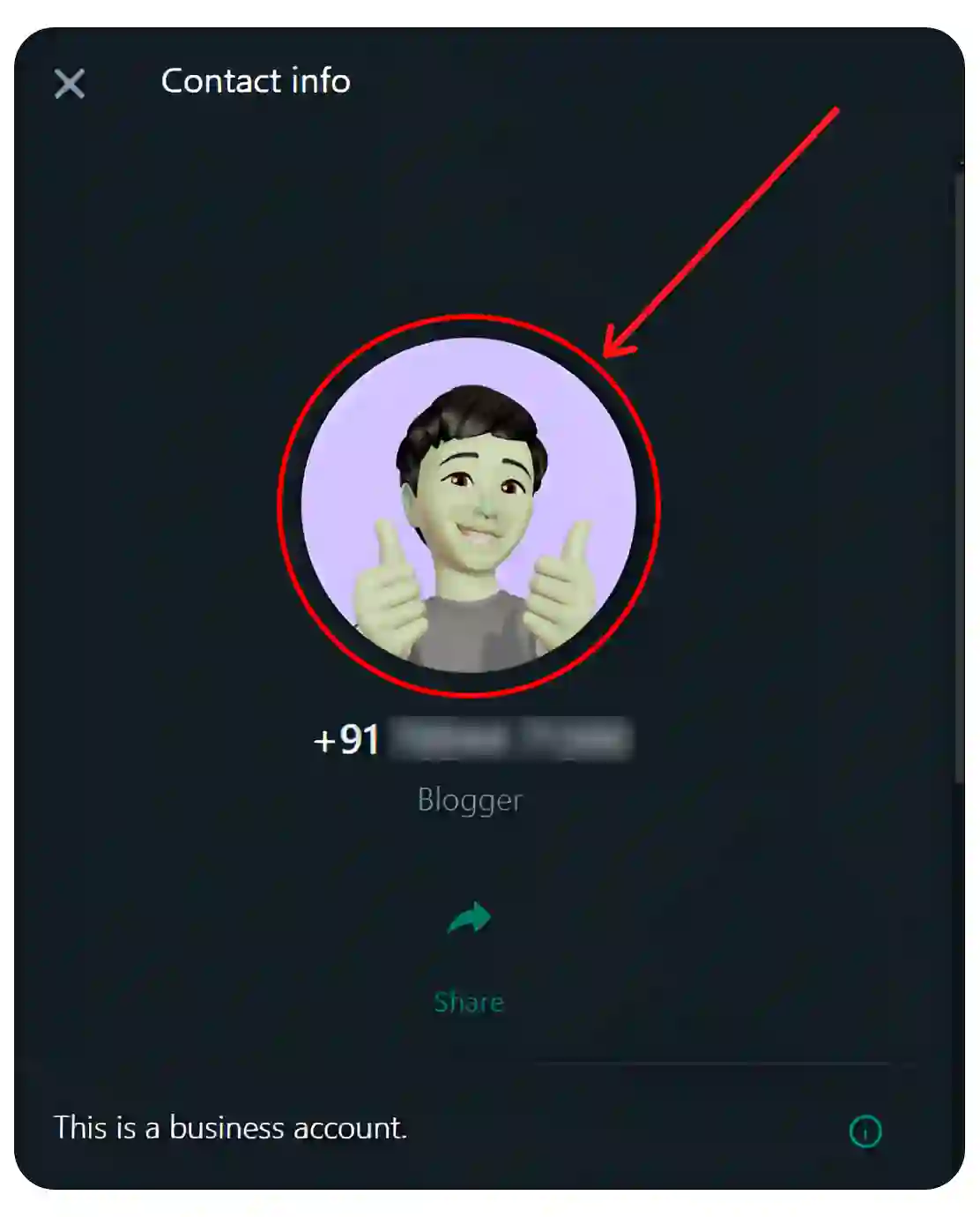 whatsapp web profile picture circle