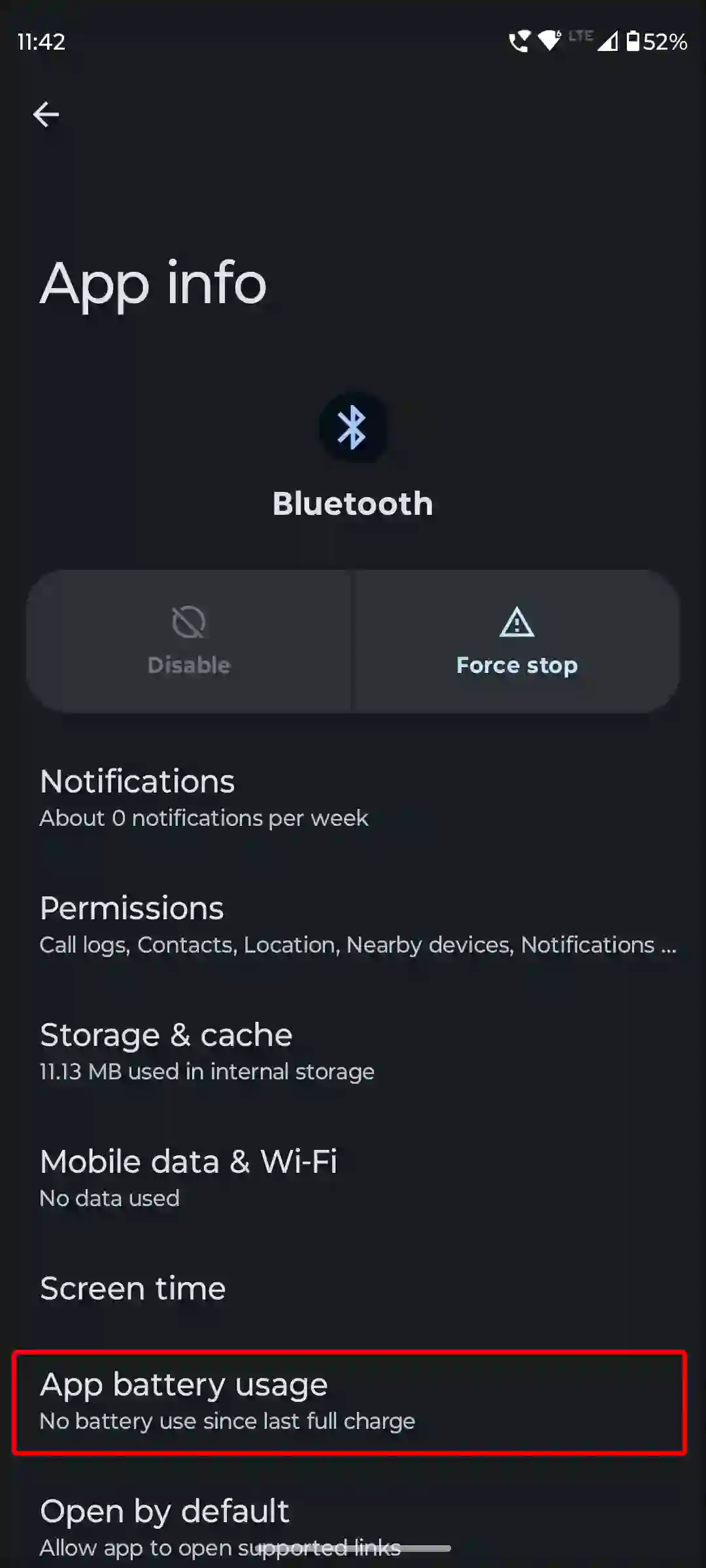 android bluetooth app battery usage