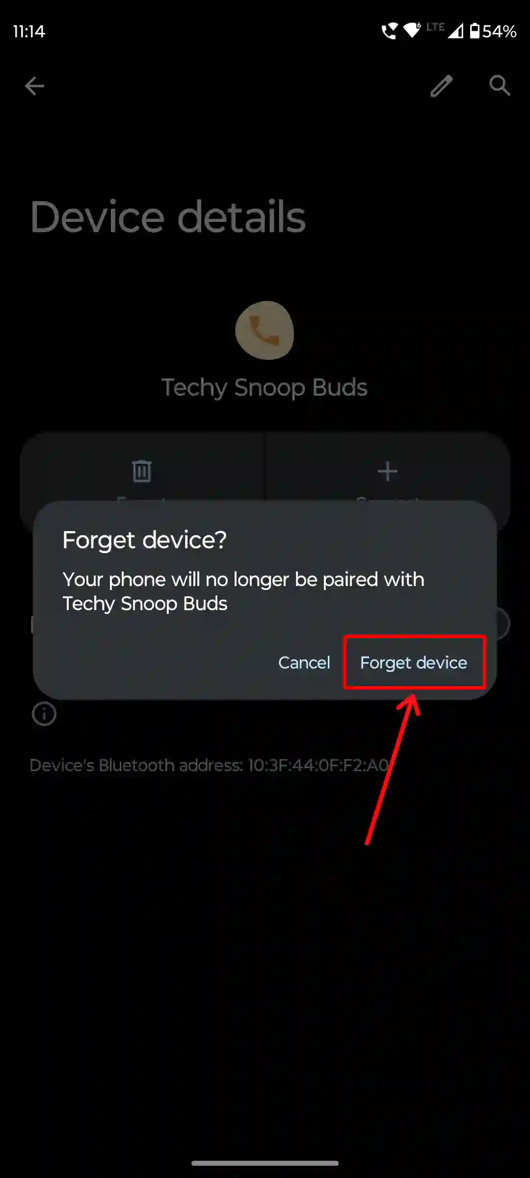 android bluetooth forget device