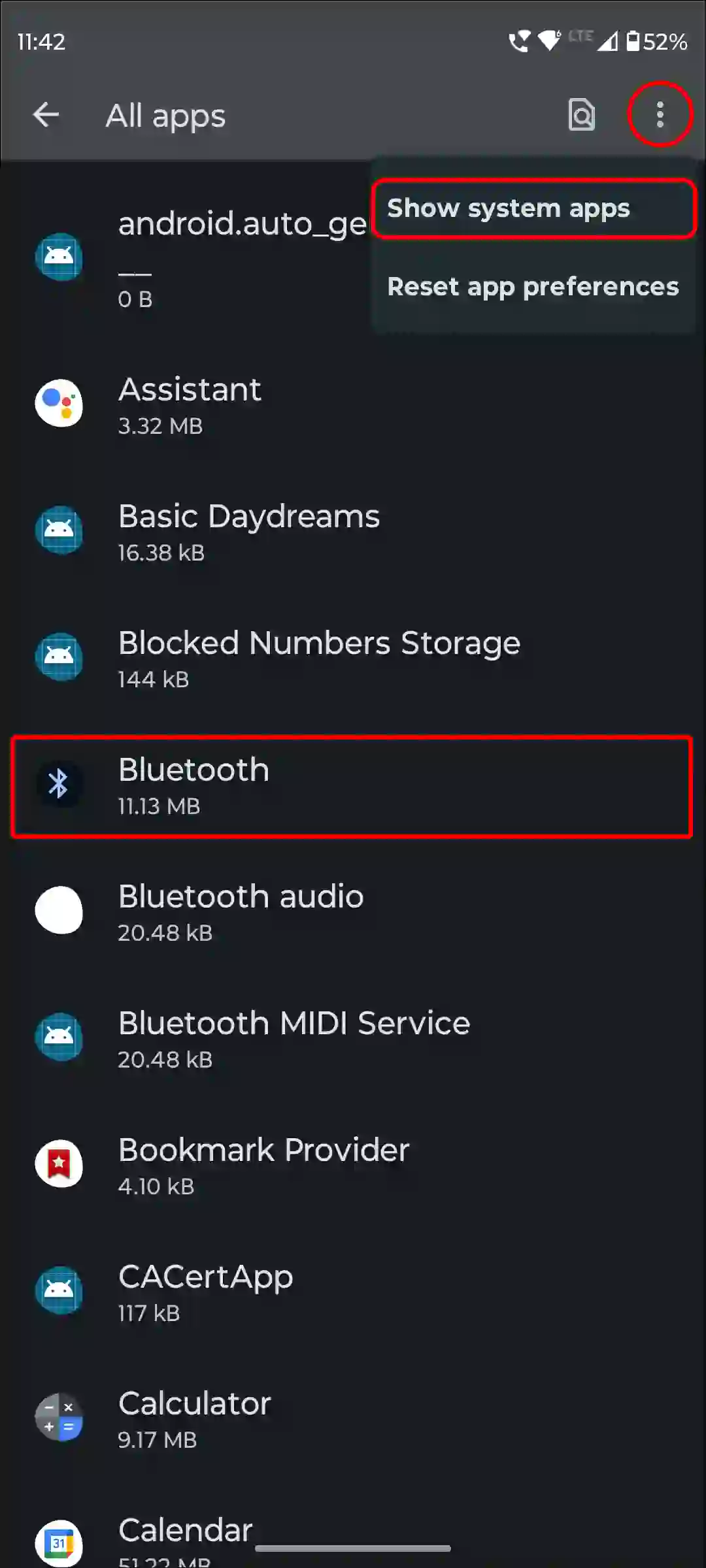 android bluetooth settings