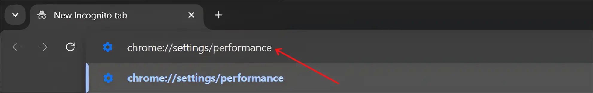 chrome://settings/performance