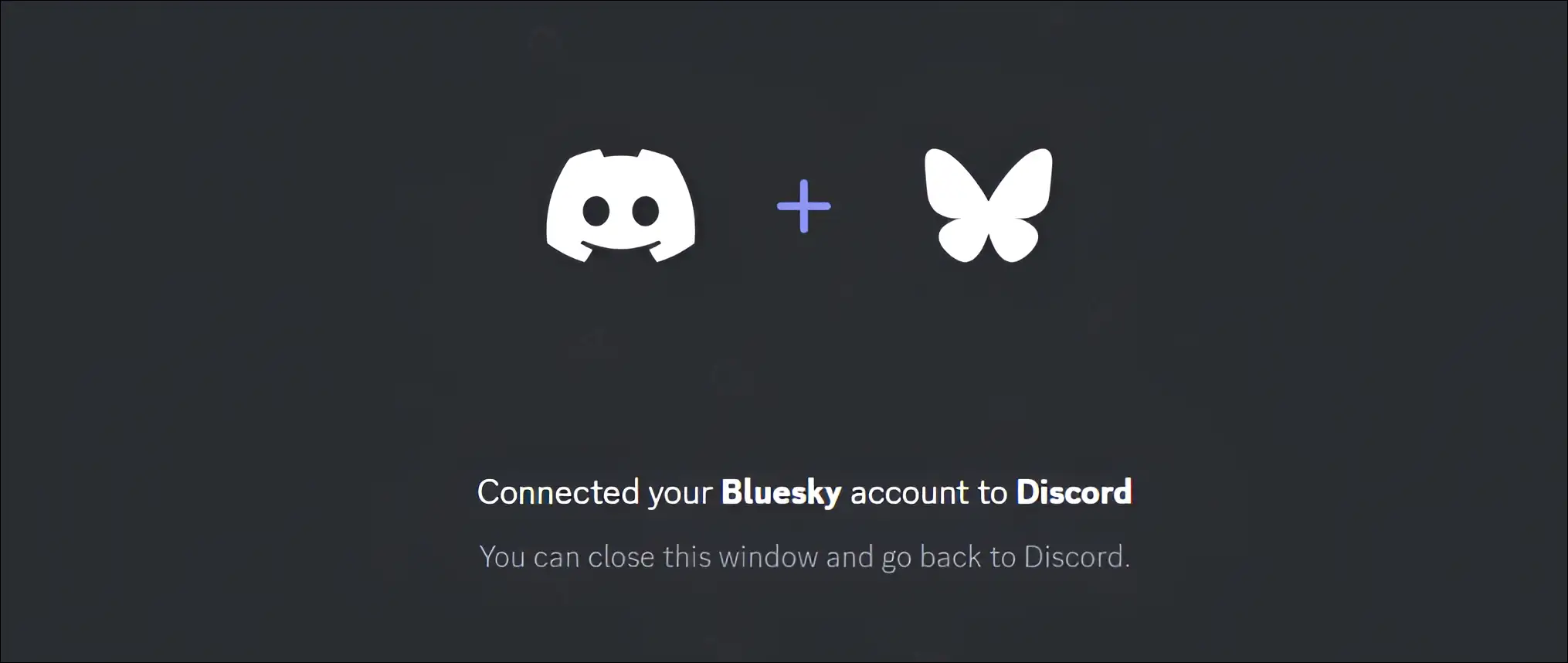 connected your bluesky account to discord