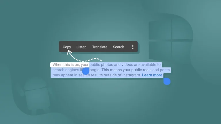 How to Copy Text from Image on Android and Windows 11