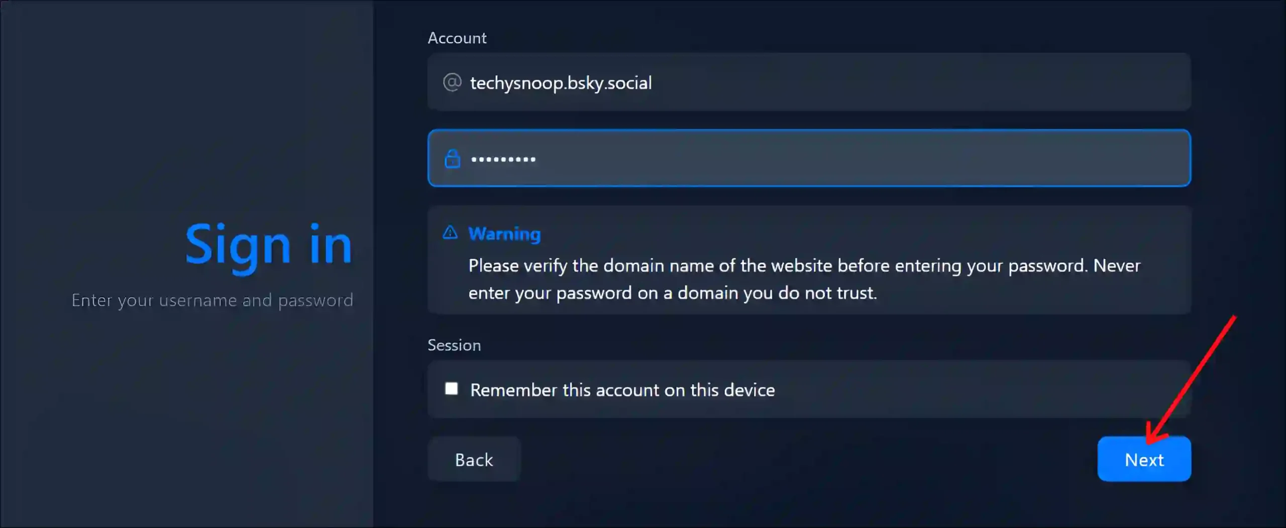 discord bluesky account authentication