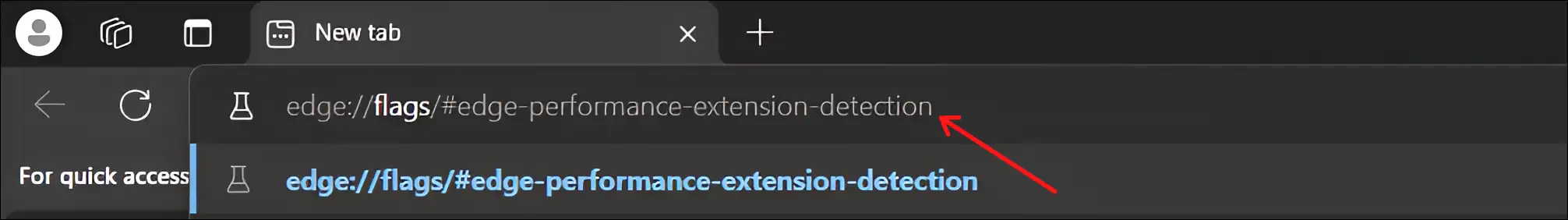 edge://flags/#edge-performance-extension-detection