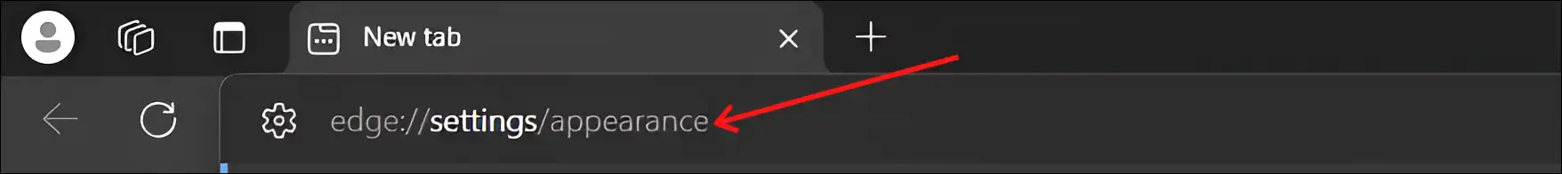 edge://settings/appearance