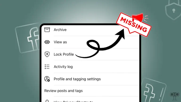 6 Quick Ways to Fix Facebook Lock Profile Option Not Showing Problem