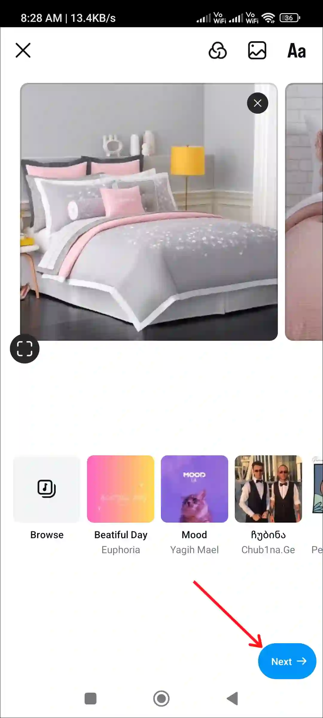 instagram post multiple photos music