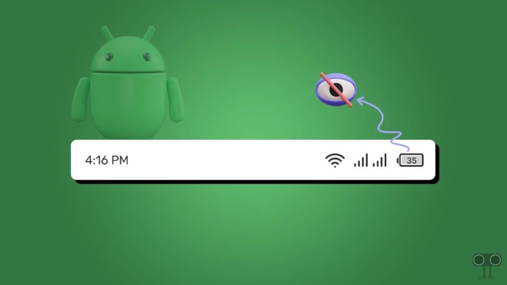 How to Remove Battery Icon from Status Bar on Android 14 (No Root)