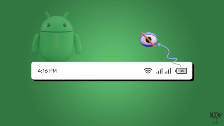 How to Remove Battery Icon from Status Bar on Android 14 (No Root)