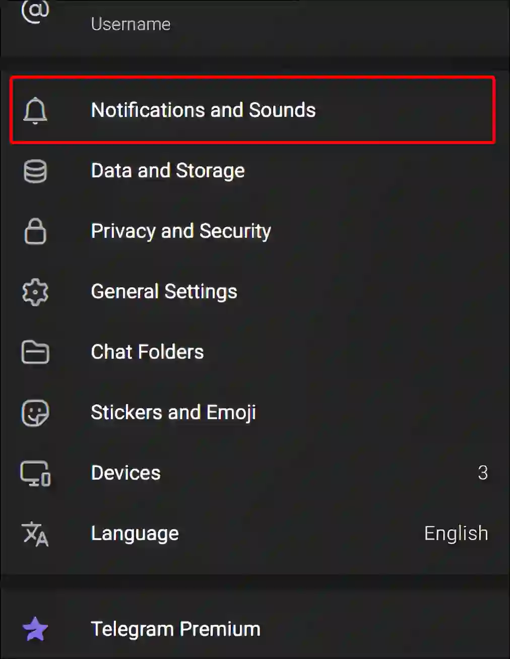 telegram desktop notifications and sounds settings