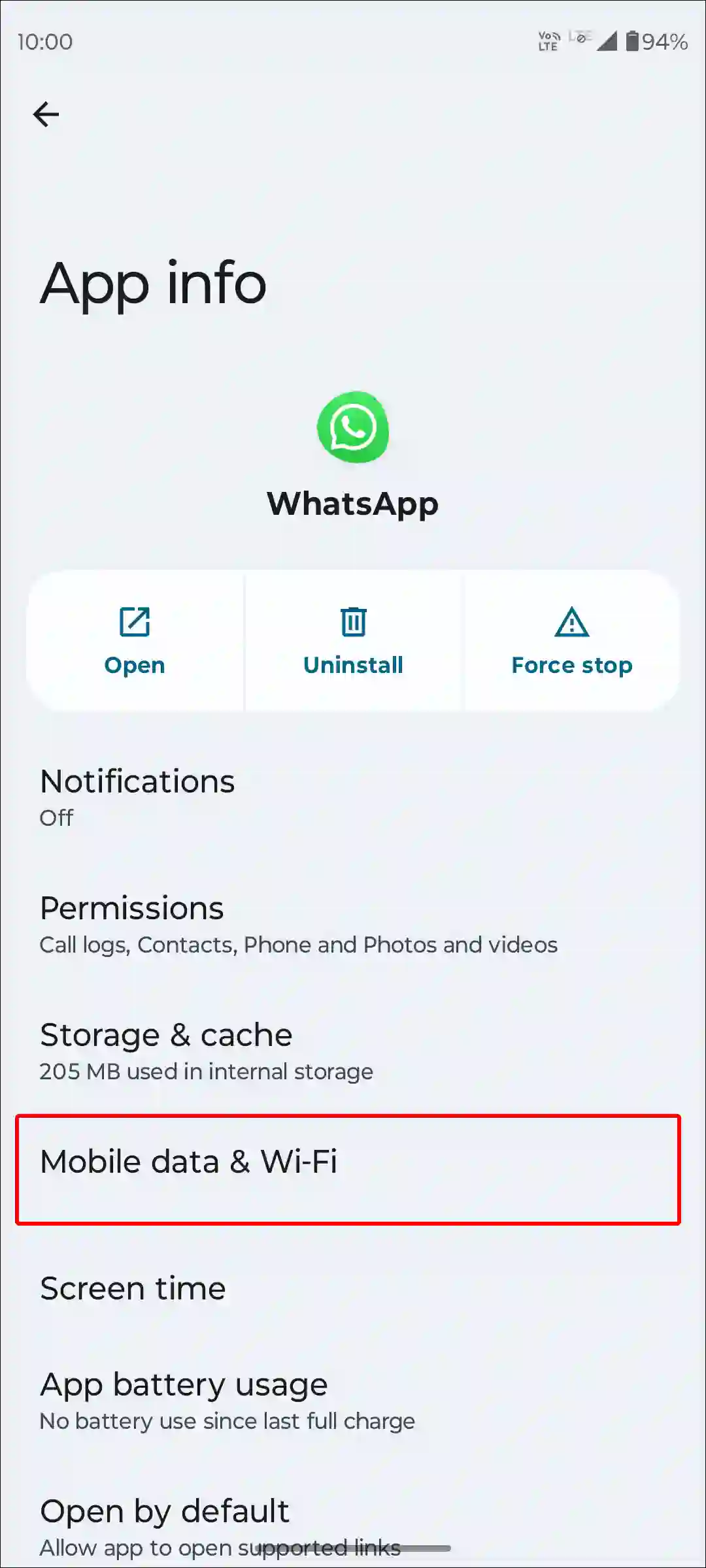 whatsapp mobile data and wi-fi