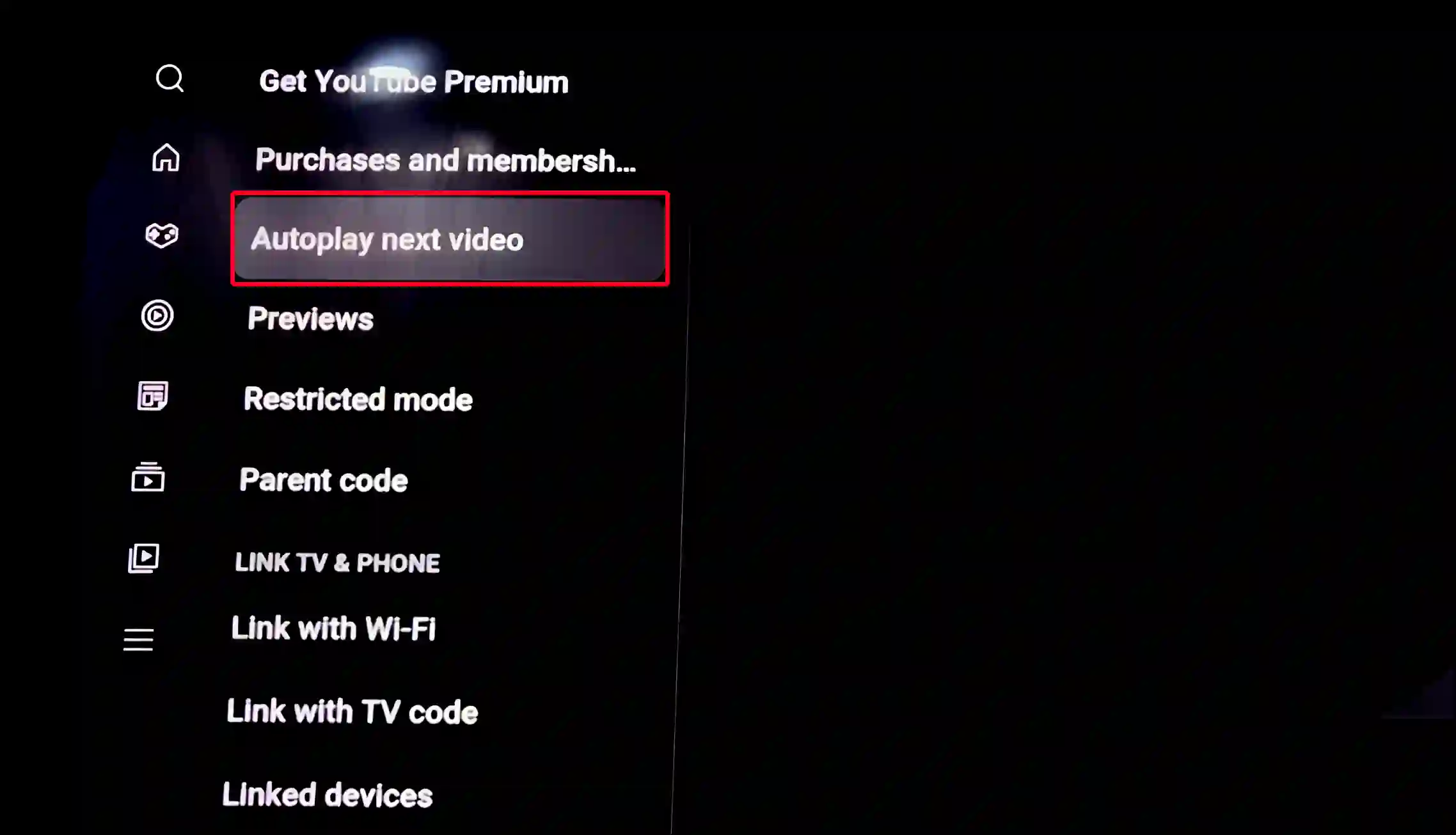 android tv youtube autoplay next video