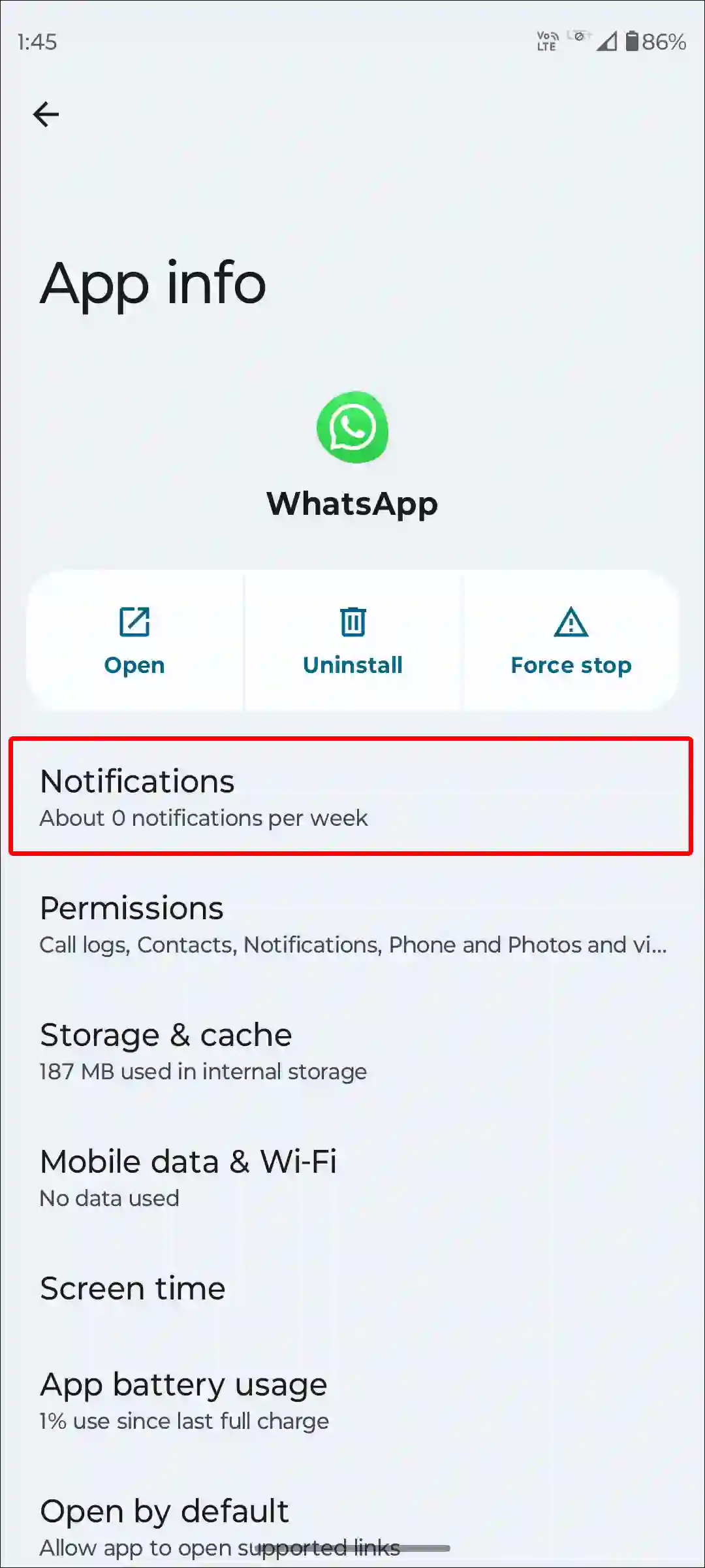 android whatsapp notifications settings