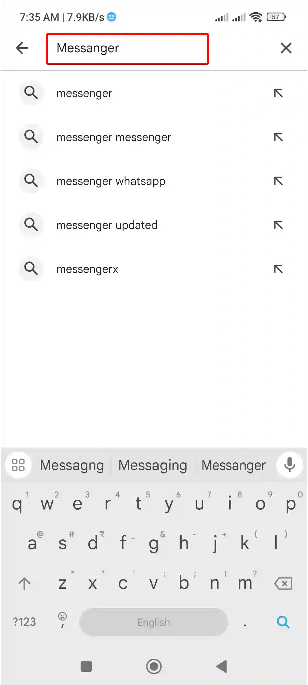 messenger search play store