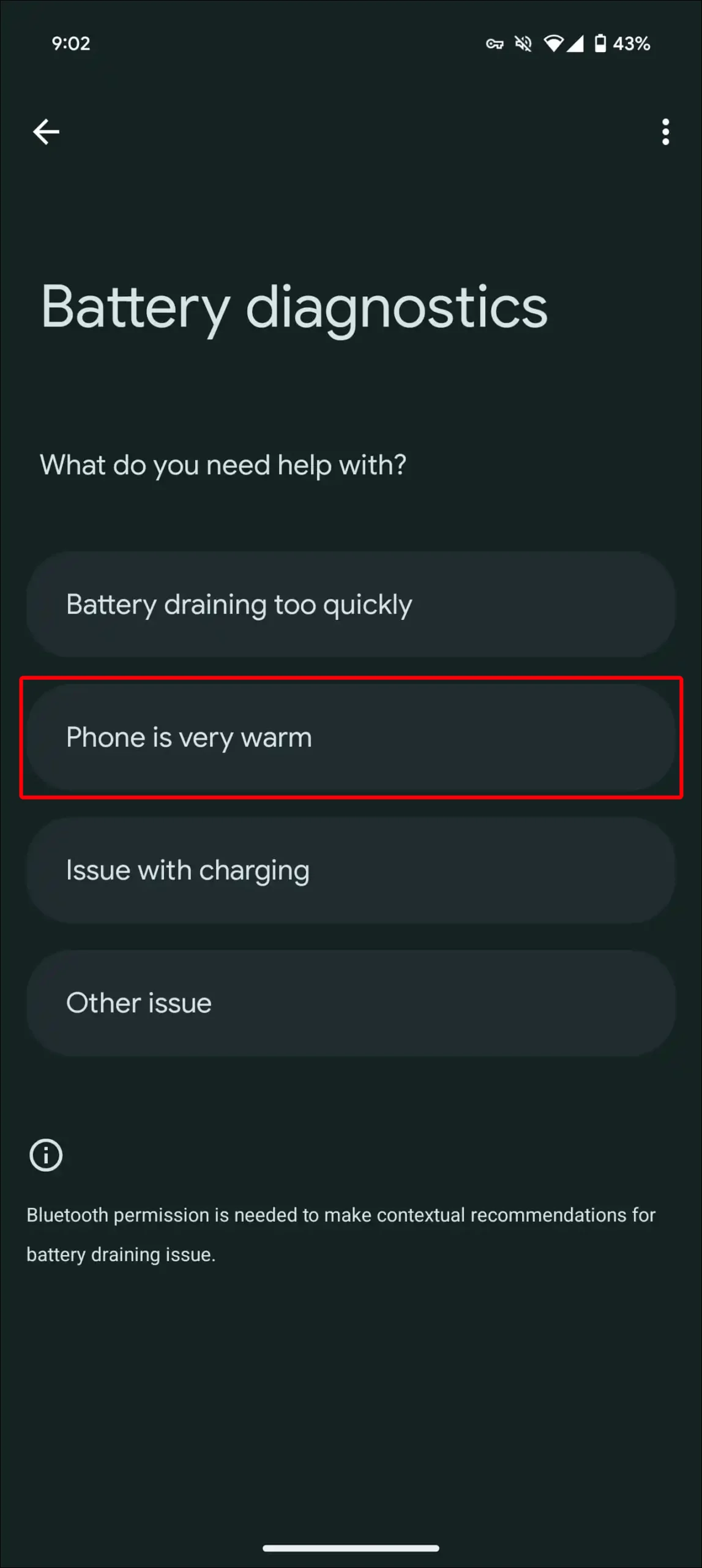 pixel 9 phone is very warm