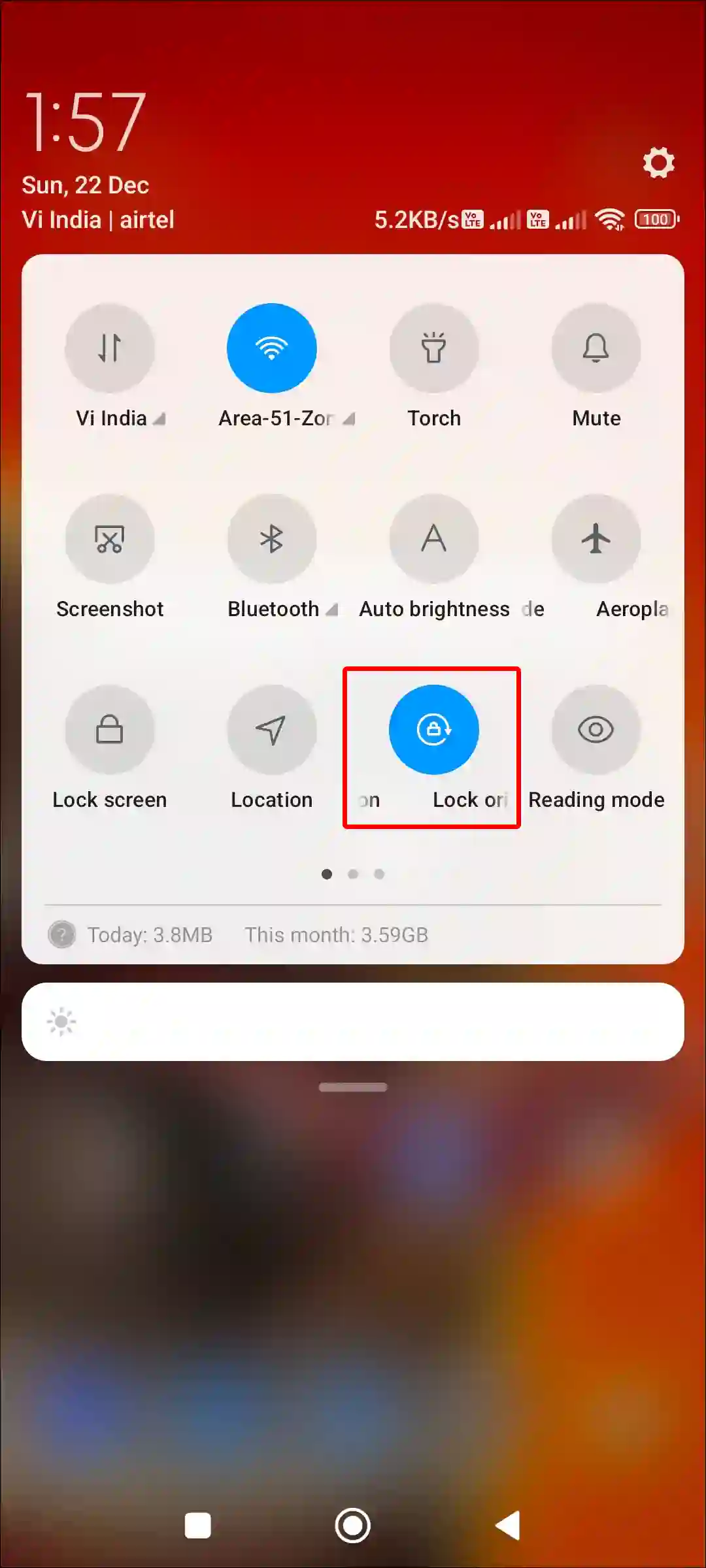 turn off screen orientation xiaomi