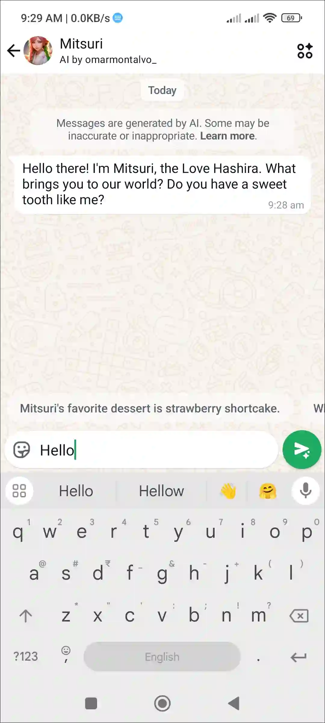 whatsapp chat with ai