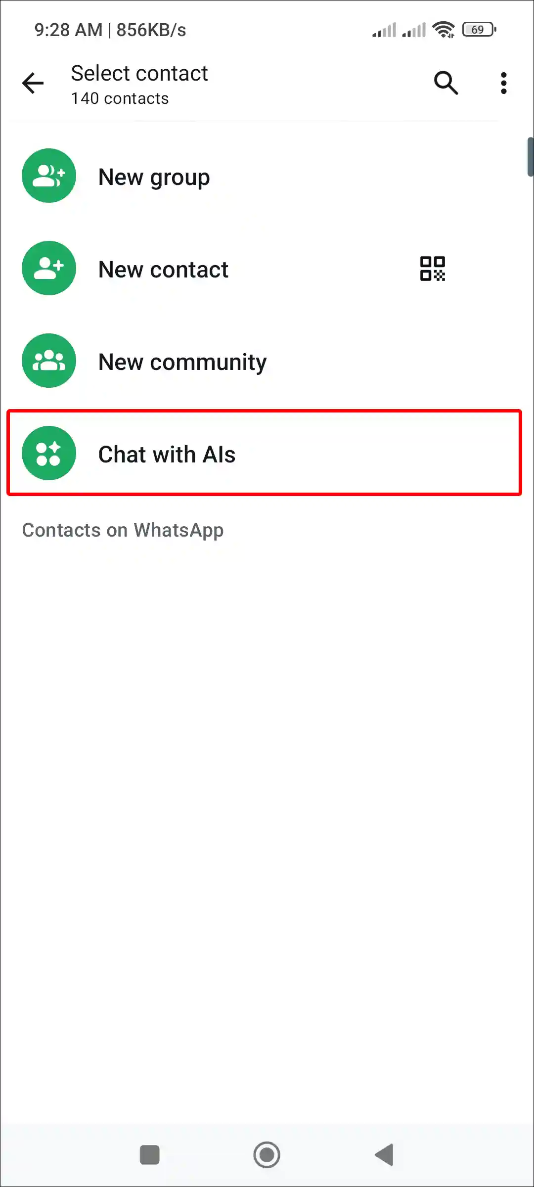 whatsapp chat with ais