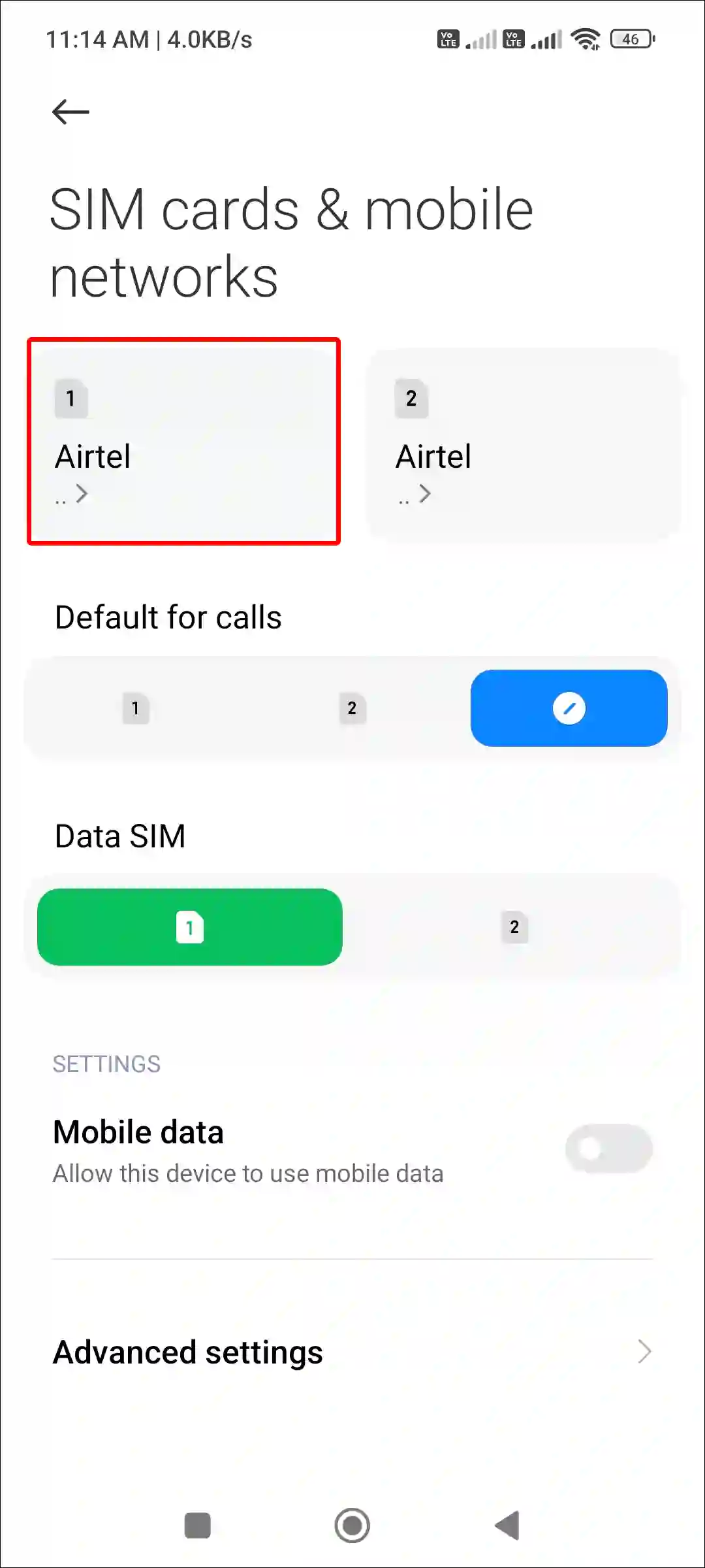 xiaomi mobile network sim