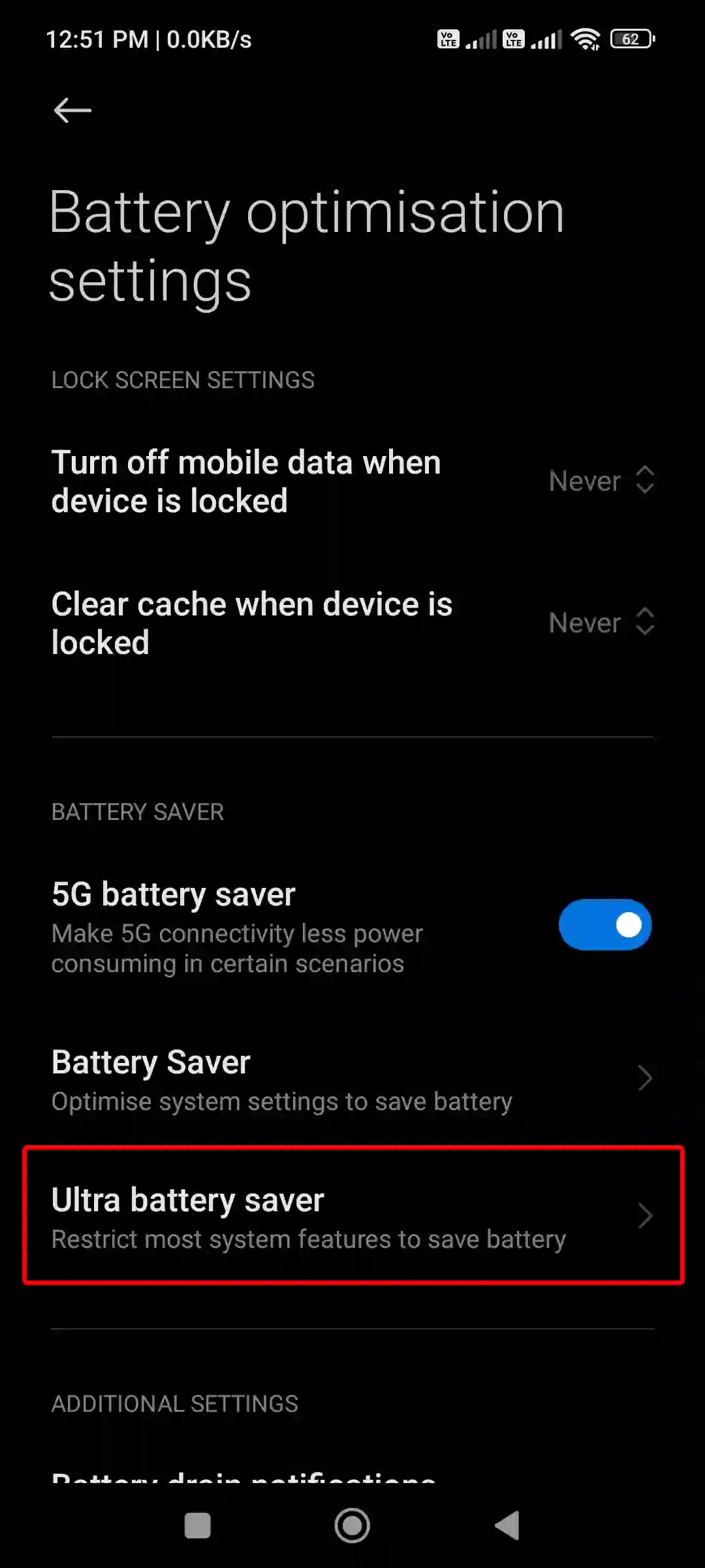 xiaomi ultra battery saver