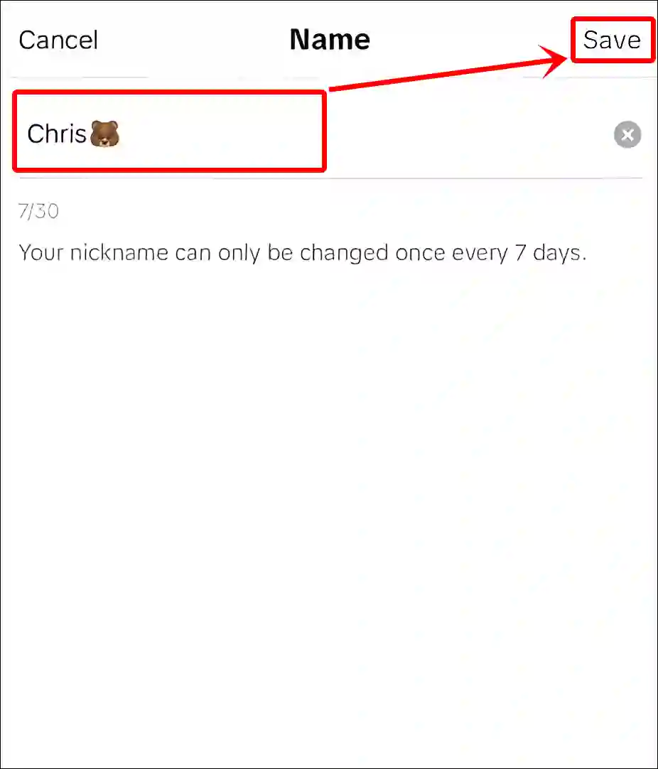 change tiktok profile name