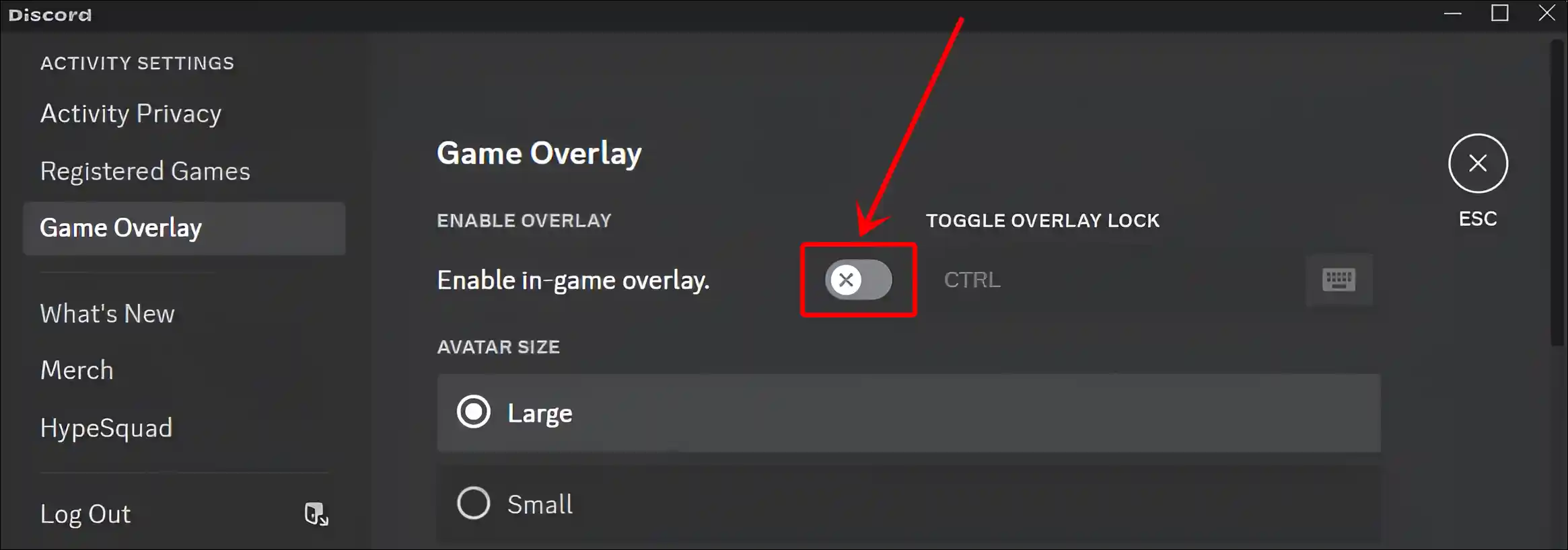 disable discord in-game overlay