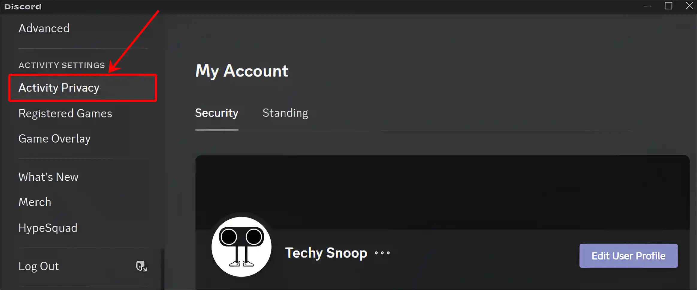 discord activity privacy