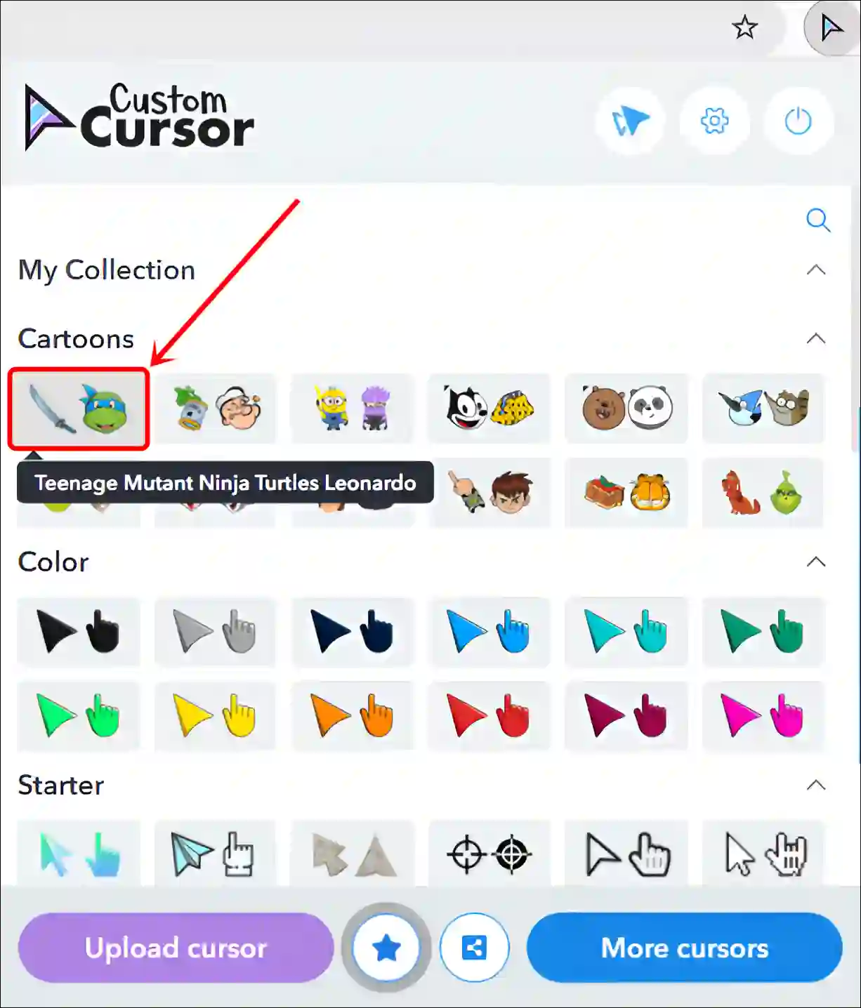 get a custom cursor on chromebook