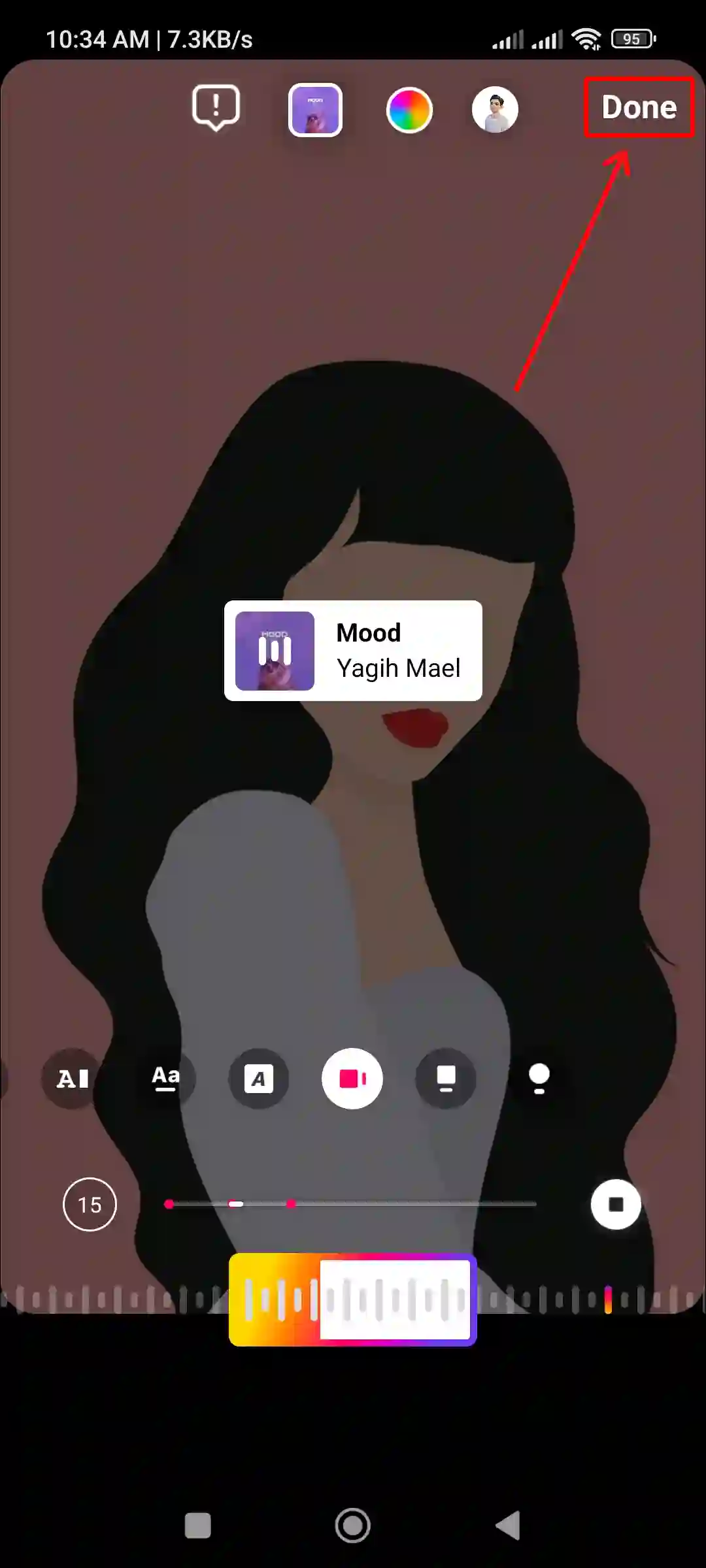 instagram story hide music sticker