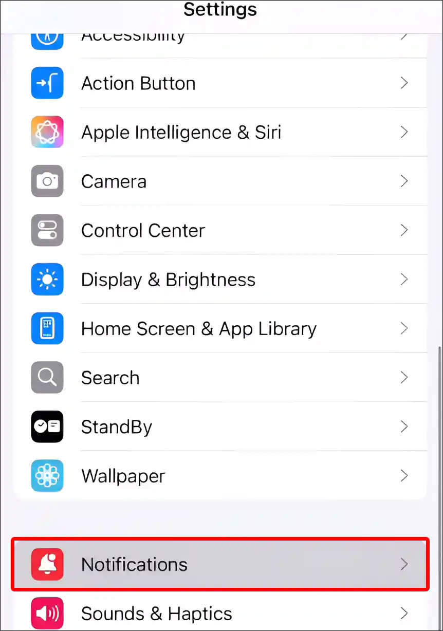 iphone notifications settings