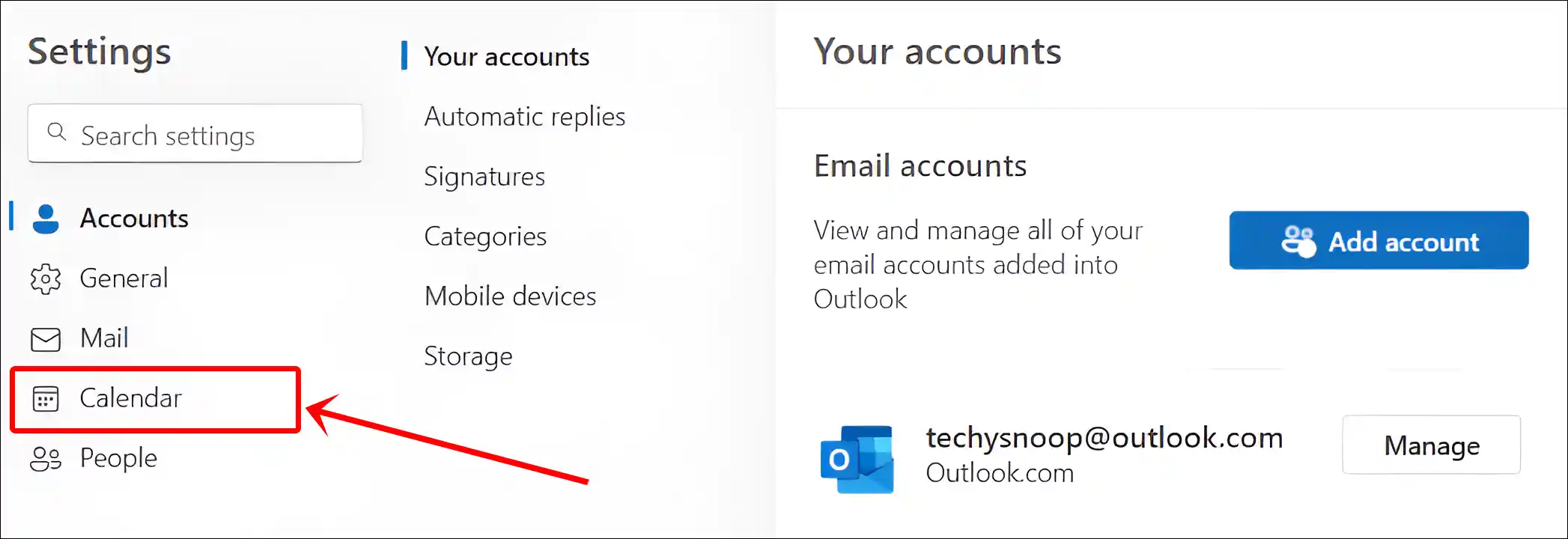 microsoft outlook calendar settings