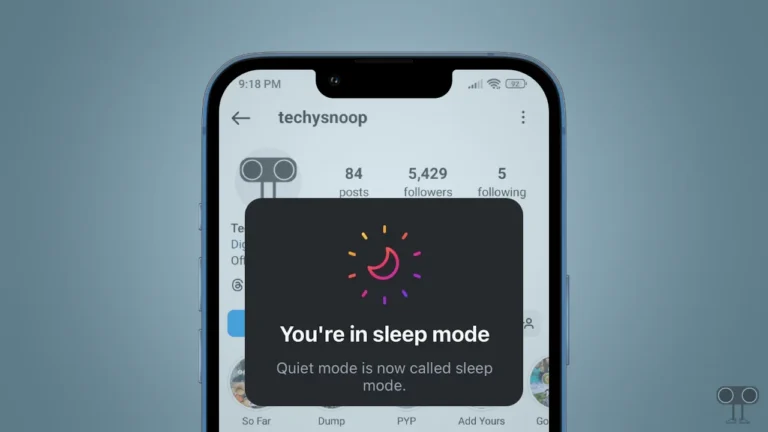 How to Turn ON or OFF Sleep Mode (Quiet Mode) on Instagram