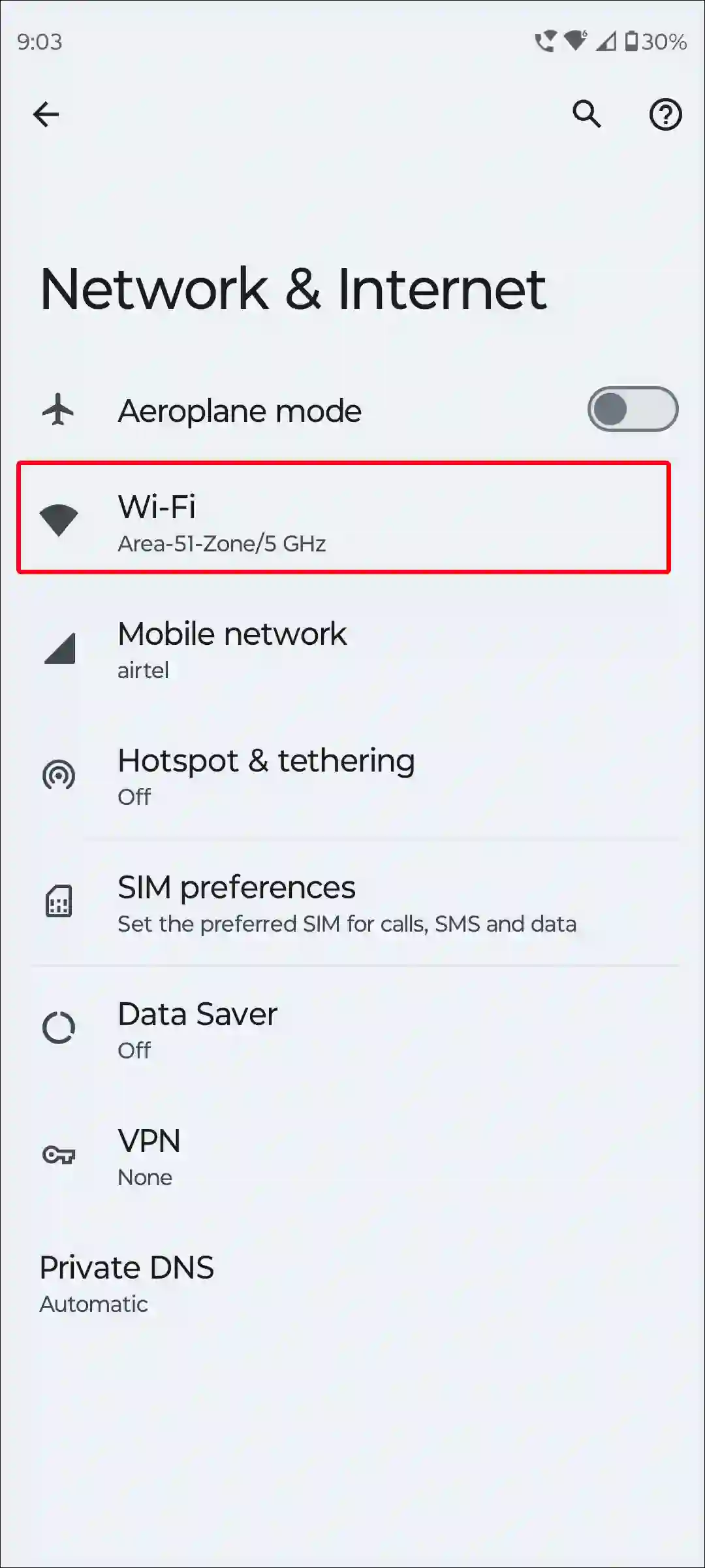 android wi-fi settings