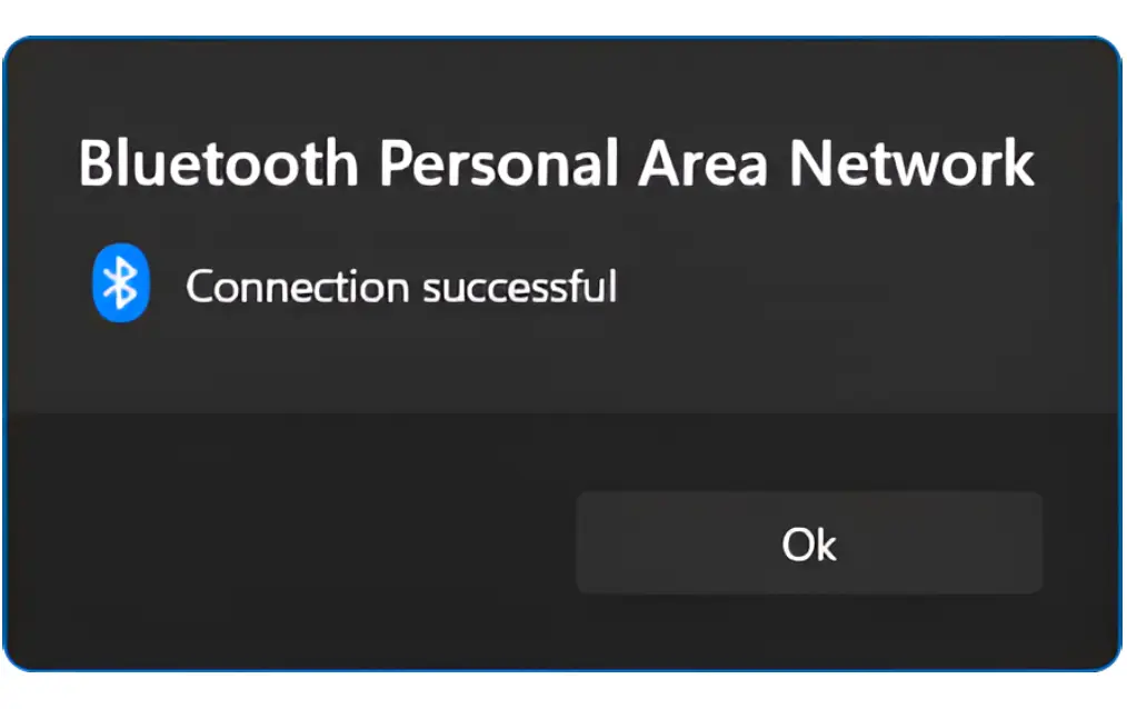 bluetooth personal area network successful