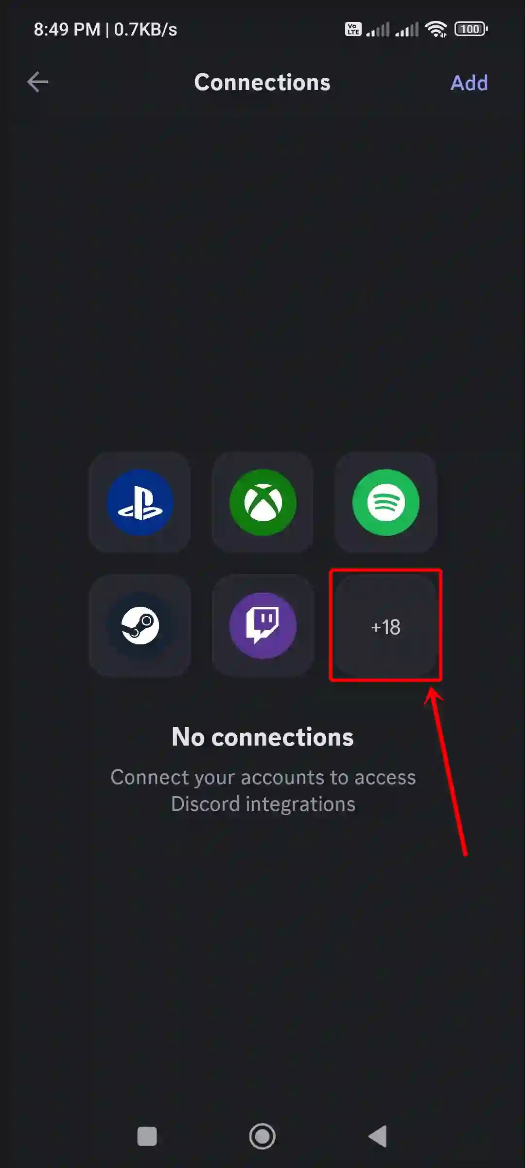 discord app connections more icons