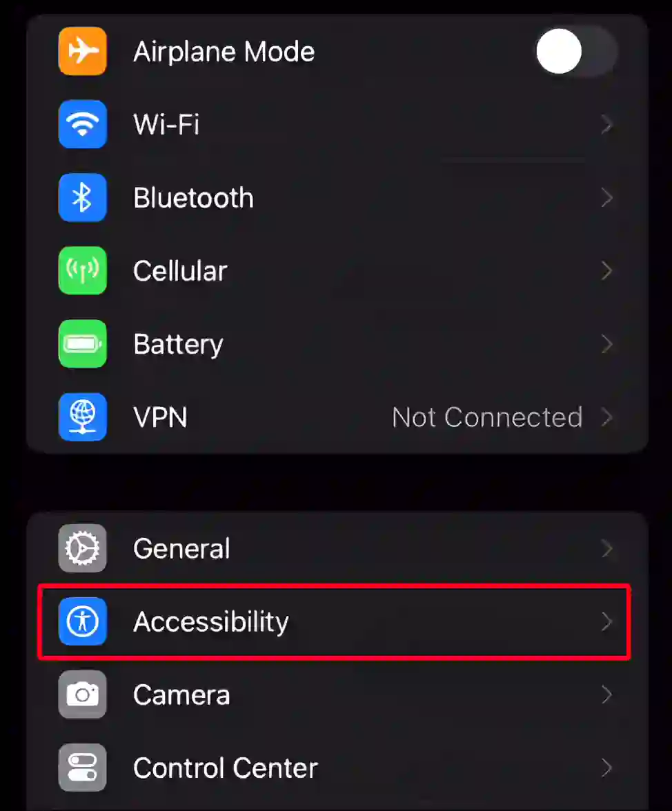 iphone accessibility settings