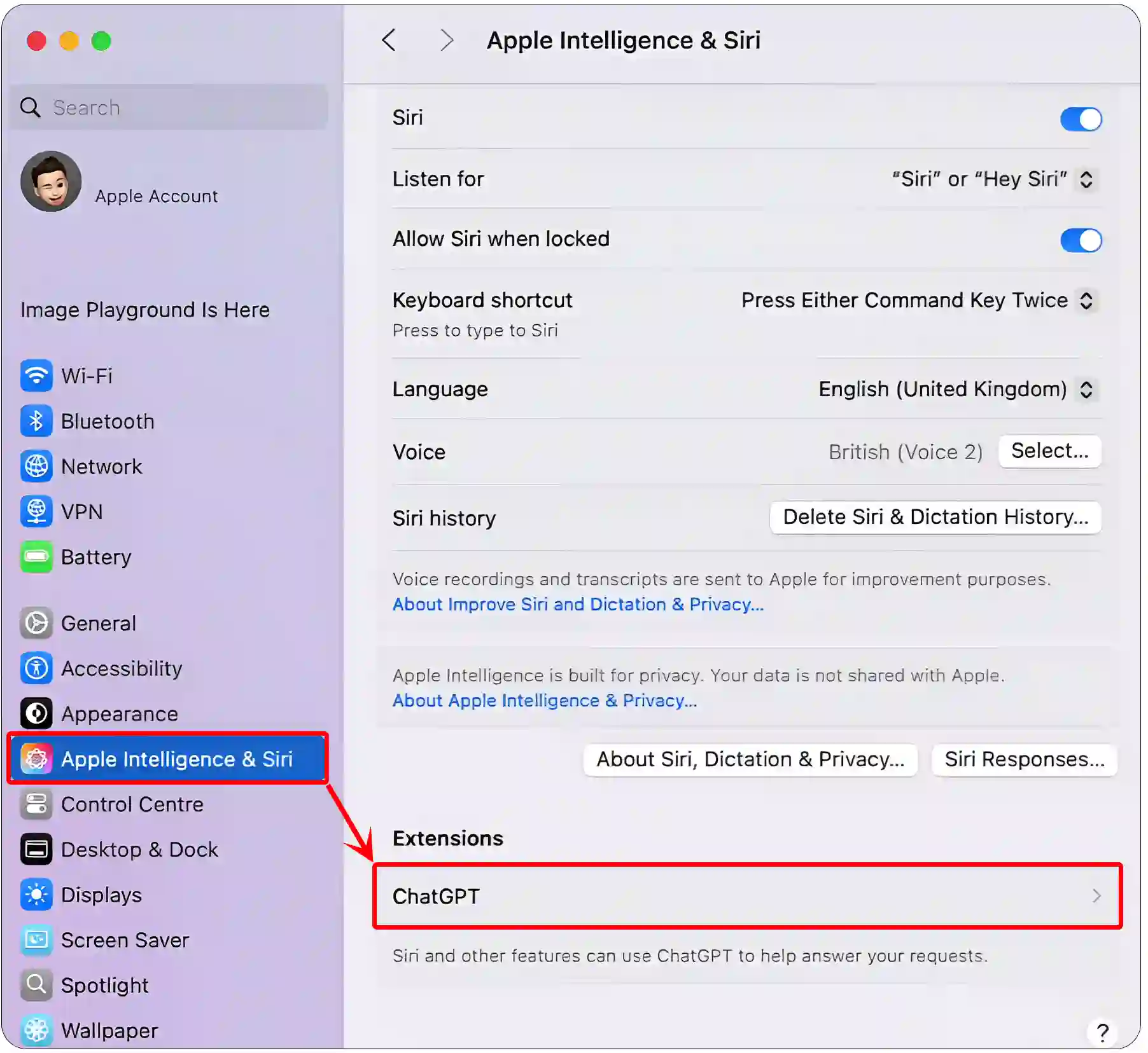 mac apple intelligence siri chatgpt