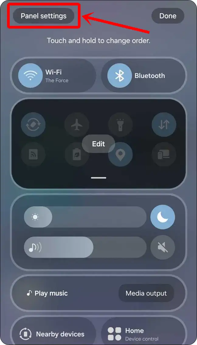 one ui 7 quick panel settings